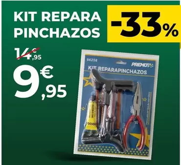 Oferta de Kit Repara Pinchazos por 9,95€ en Feu Vert