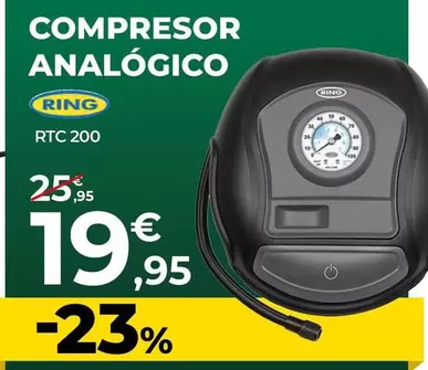 Oferta de Ring - Compresor Analógico  por 19,95€ en Feu Vert