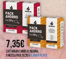 Oferta de Candelas - Cafe Molido Natural O Mezcla por 7,35€ en Claudio