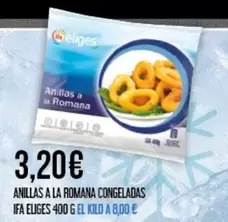 Oferta de Eliges - Anillas A La Romana Congeladas por 3,2€ en Claudio