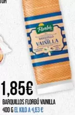 Oferta de Florbu - Barquillos Vainilla por 1,85€ en Claudio