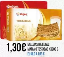 Oferta de Eliges - Galletas Ifa Maria O Tostadas por 1,3€ en Claudio