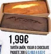 Oferta de Tarten Limón, Yogur O Chocolate Paquete por 1,99€ en Claudio