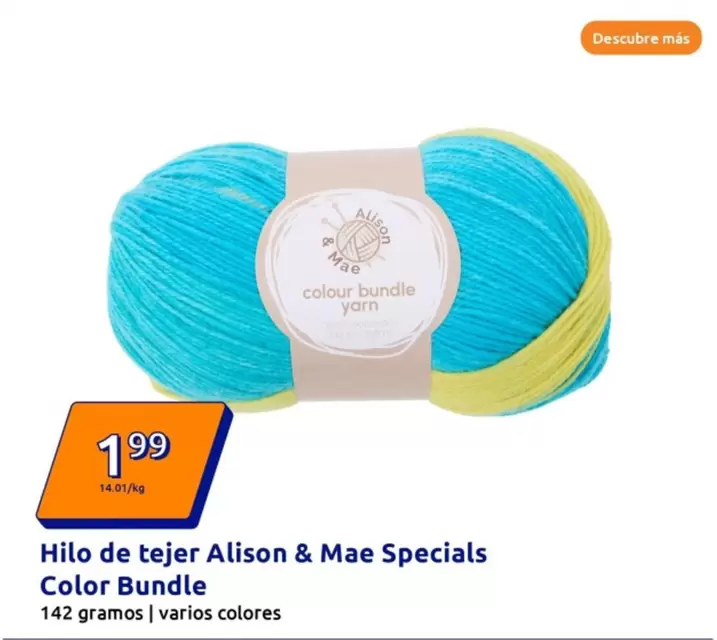 Oferta de Alison & Mae - Hilo De Tejer Specials Color Bundle por 1,99€ en Action