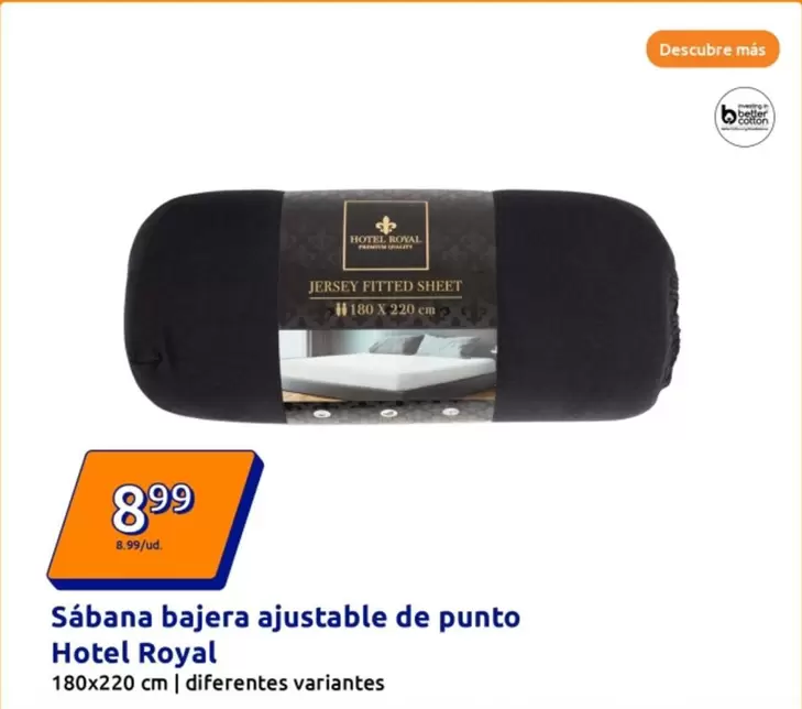 Oferta de Hotel Royal - Sábana Bajera Ajustable De Punto  por 8,99€ en Action