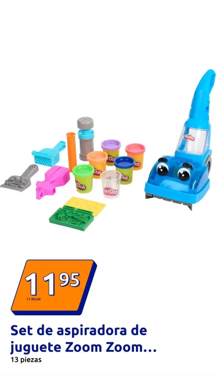 Oferta de Set De Aspiradora De Juguete Zoom Zoom por 11,95€ en Action