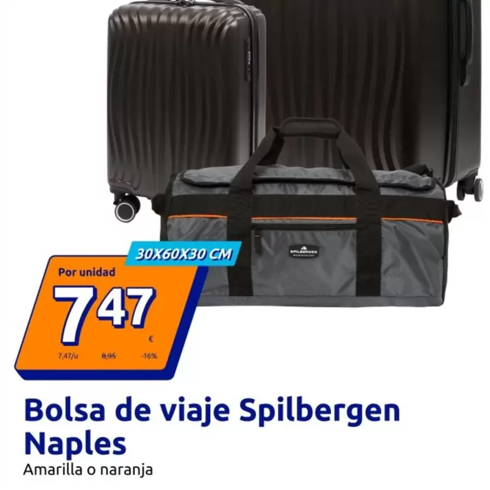 Oferta de Spilbergen -  Bolsa De Viaje Spilbergen Naples por 7,47€ en Action