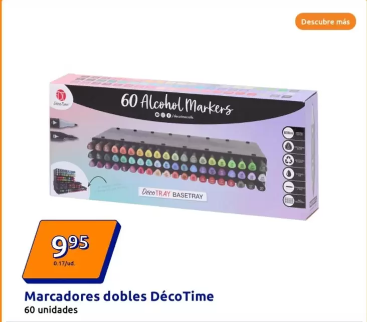 Oferta de DécoTime - Marcadores Dobles  por 9,95€ en Action