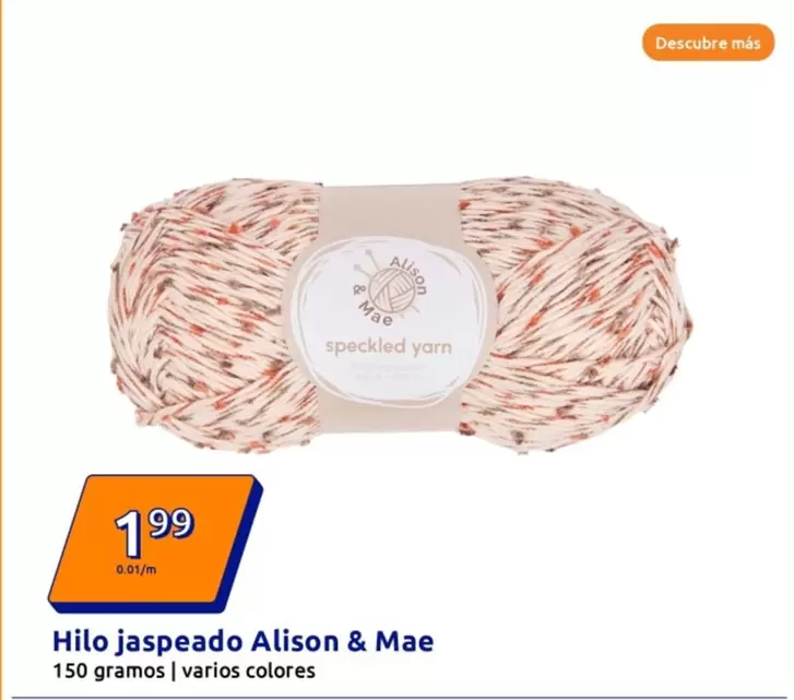 Oferta de Alison & Mae - Hilo Jaspeado  por 1,99€ en Action