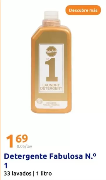 Oferta de Fabulosa - Detergente  N.o1 por 1,69€ en Action