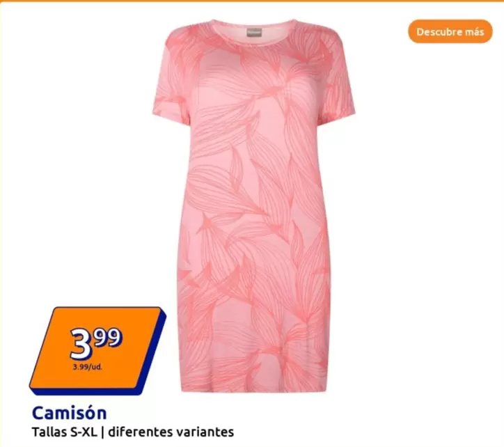 Oferta de Camisón por 3,99€ en Action