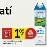 Oferta de Asturiana - Llet Semidesnatada por 1,09€ en Supermercados Charter