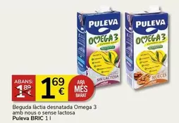 Oferta de Puleva - Beguda Lactia Desnatada Omega 3 Amb Nous O Sense Lactosa por 1,69€ en Supermercados Charter