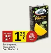 Oferta de Don Simón - Suc De Pinya/ Poma I Raim por 1,25€ en Supermercados Charter