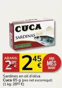 Oferta de Cuca - Sardines En Oli D'Oliva por 2,45€ en Supermercados Charter