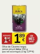 Oferta de Jolca - Oliva De Càceres Negra Sense Pinyol por 1,89€ en Supermercados Charter