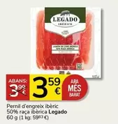 Oferta de Legado - Pernil D'Engreix Ibèric 50% Raça Ibèrica por 3,59€ en Supermercados Charter