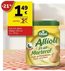 Oferta de Chovi - Salsa Allioli por 1,49€ en Supermercados Charter