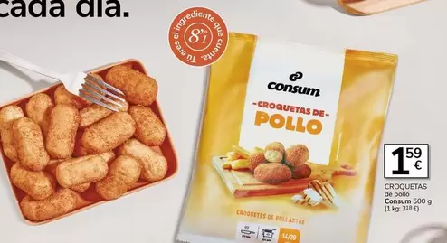 Oferta de Consum - Croquetas De Pollo por 1,59€ en Supermercados Charter