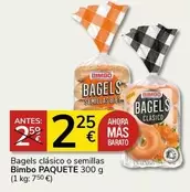 Oferta de Bimbo - Bagels Clasico O Semillas por 2,25€ en Supermercados Charter