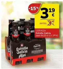 Oferta de Estrella Galicia - Cerveza por 3,19€ en Supermercados Charter