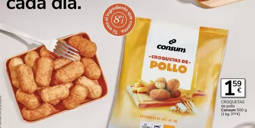 Oferta de Consum - Croquetas De Pollo por 1,59€ en Supermercados Charter