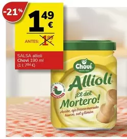 Oferta de Chovi - Salsa Allioli por 1,49€ en Supermercados Charter