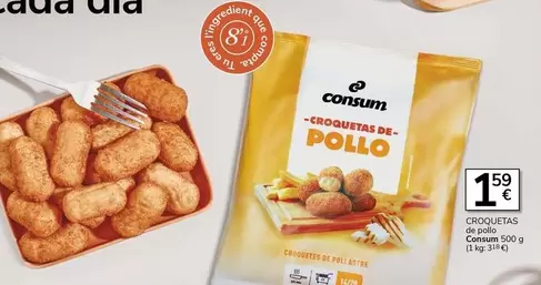 Oferta de Consum - Croquetas De Pollo por 1,59€ en Supermercados Charter