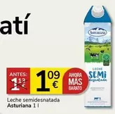 Oferta de Central Lechera Asturiana - Leche Semidesnatada por 1,09€ en Supermercados Charter