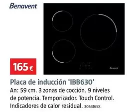 Oferta de Benavent - Placa De Induccion 'IBB630' por 165€ en BAUHAUS