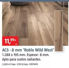 Oferta de AC5 · 8 Mm 'Roble Wild West' por 11,99€ en BAUHAUS