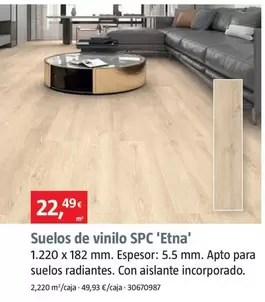 Oferta de Suelos De Vinilo SPC 'Etna' por 22,49€ en BAUHAUS