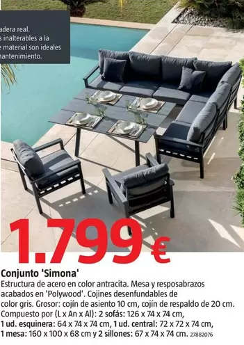 Oferta de Conjunto 'Simona' por 1799€ en BAUHAUS