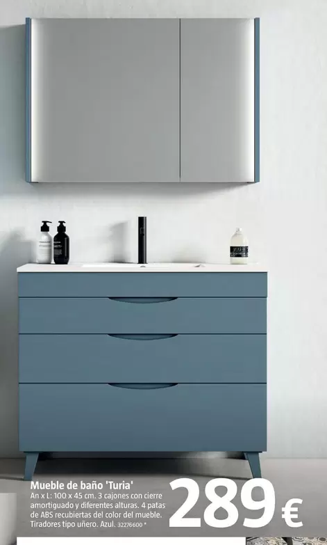 Oferta de Mueble De Baño 'Turia' por 289€ en BAUHAUS