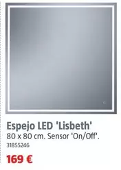 Oferta de Espejo LED 'Lisbeth' por 169€ en BAUHAUS