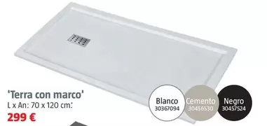 Oferta de Platos De Ducha 'Stone 3D' 'Terra Con Marco' por 299€ en BAUHAUS