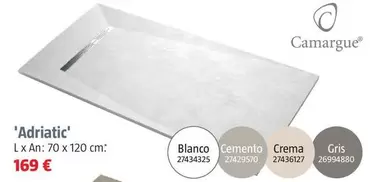 Oferta de Camargue - Platos De Ducha 'Stone 3D' 'Adriatic' por 169€ en BAUHAUS