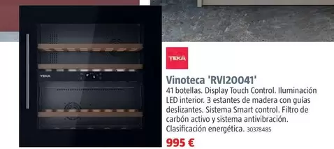 Oferta de Teka - Vinoteca 'RVI20041' por 995€ en BAUHAUS