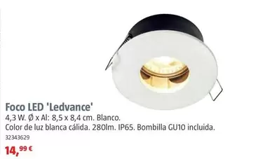 Oferta de Focos Empotrables LED 'Ledvance' por 14,99€ en BAUHAUS