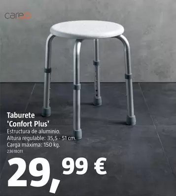 Oferta de Careosan - Taburete 'Confort Plus' por 29,99€ en BAUHAUS