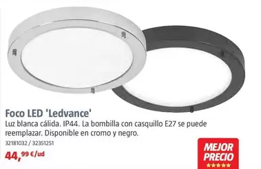 Oferta de Focos Empotrables  Foco LED 'Ledvance' por 44,99€ en BAUHAUS