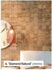 Oferta de Revestimiento De MDF 'Diamond Natural' por 13,49€ en BAUHAUS