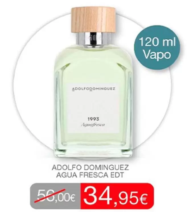 Oferta de Adolfo Domínguez - Agua Fresca Edt por 34,95€ en Passion Beauté