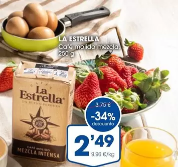 Oferta de La Estrella - Cafe Molido Mezcla por 2,49€ en Supermercados Plaza