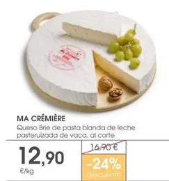 Oferta de Queso Brie De Pasta Blanda De Leche Pasteruzada De Vaca por 12,9€ en Supermercados Plaza