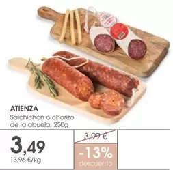 Oferta de Salchichon O Chorizo De La Abuela por 3,49€ en Supermercados Plaza