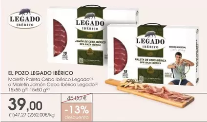 Oferta de Legado ElPozo - El Pozo Ibérico por 39€ en Supermercados Plaza