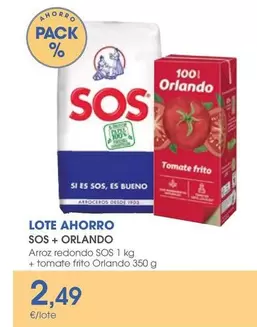 Oferta de Sos - Los + Orlando por 2,49€ en Supermercados Plaza