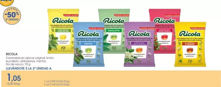 Oferta de Ricola - Recola por 1,05€ en Supermercados Plaza