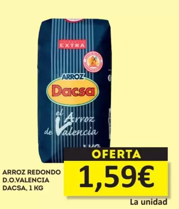 Oferta de Dacsa - Arroz Redondo D.O.Valencia por 1,59€ en Economy Cash